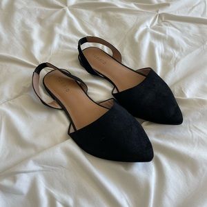 Torrid flat sandals - fabric material but feels like suede